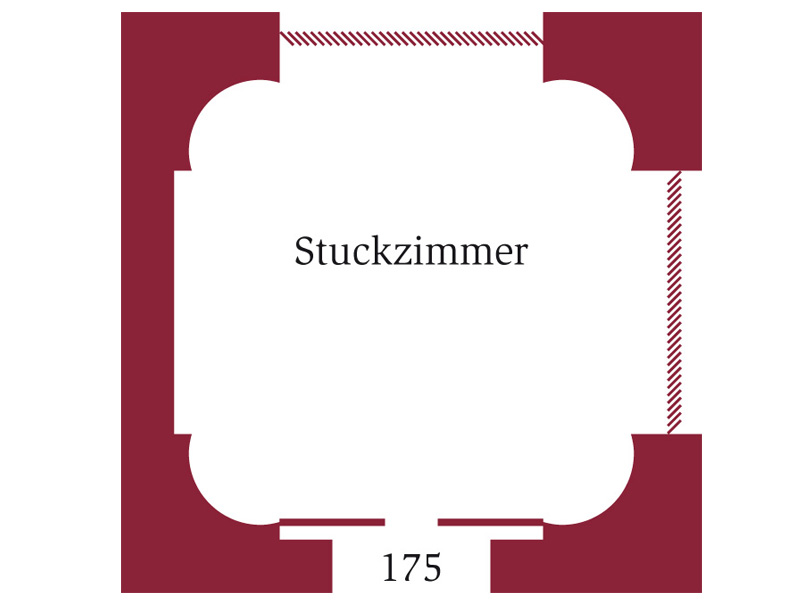 Grundriss Stuckzimmer 